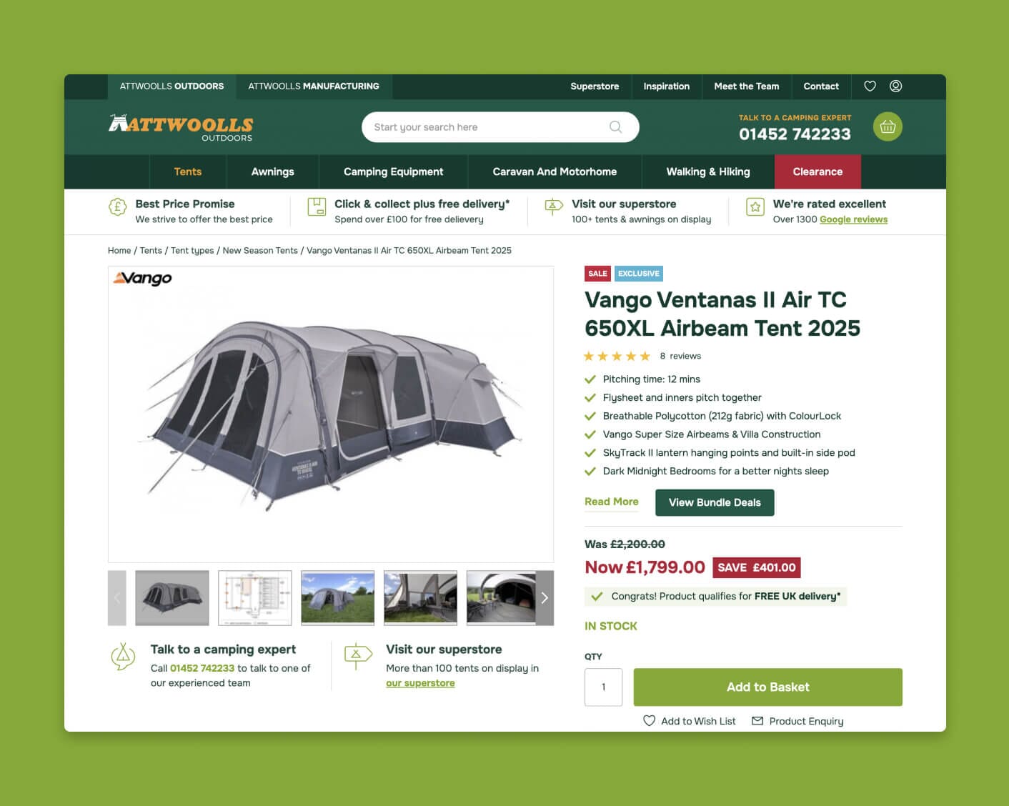 Attwoolls Outdoors - Magento web design
