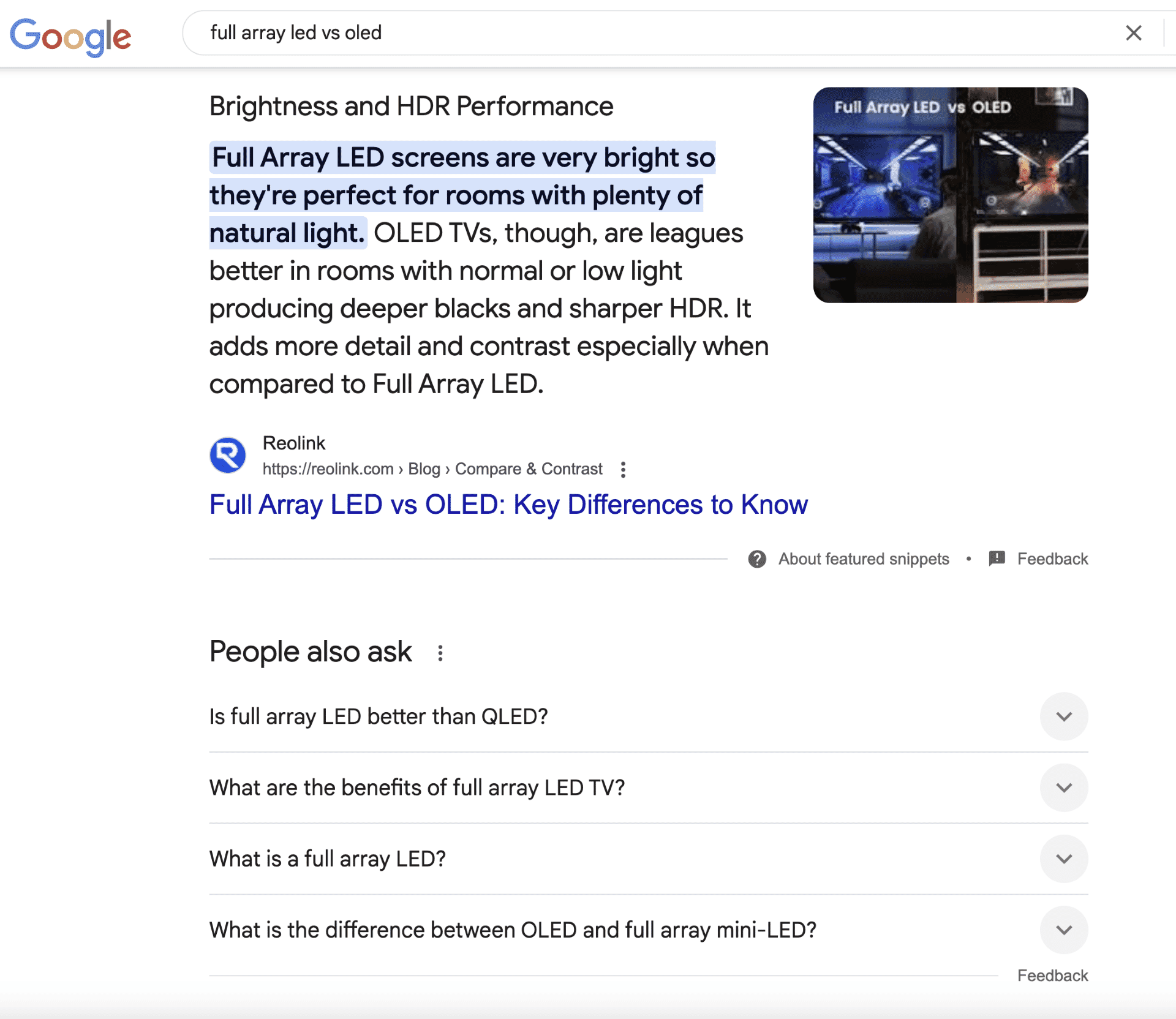 thumbnail Featured Snippets People Also Ask - SOZO Web Design Agency