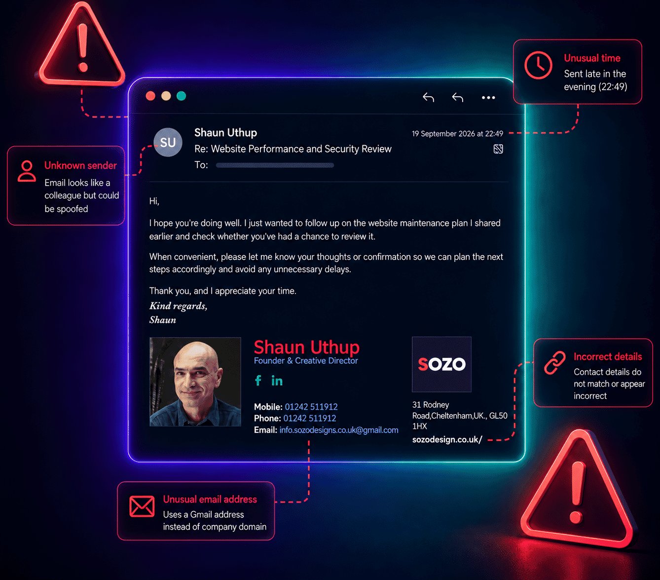 Email phishing attack Oct 2026