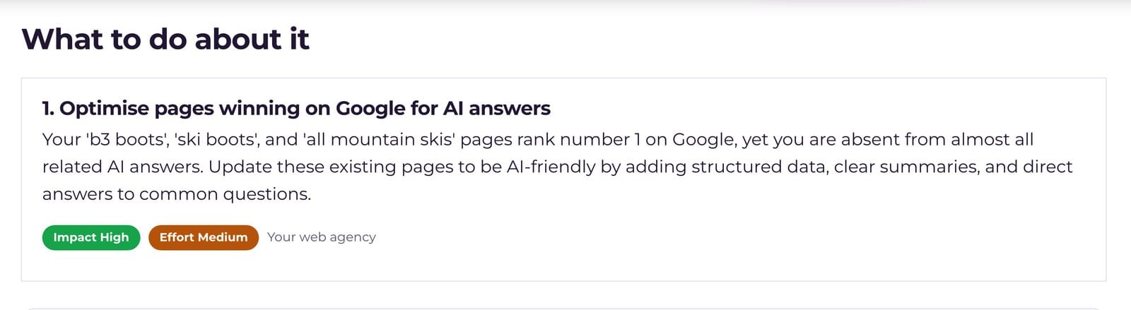 07 ai audit prioritised action plan - SOZO Web Design Agency